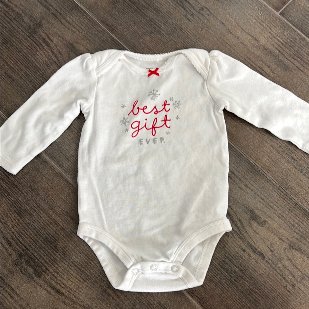 Christmas Baby Onesie Size 6M